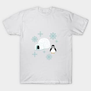 Penguins + Snowflakes T-Shirt